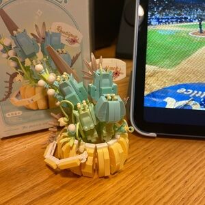 Colorful Building Block Plant Decor